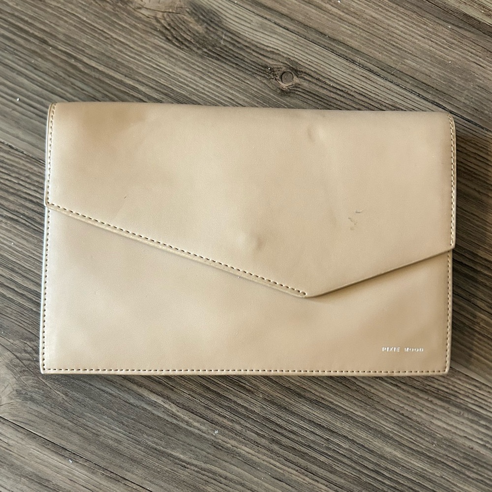 Pixie Mood Tan Envelope Clutch